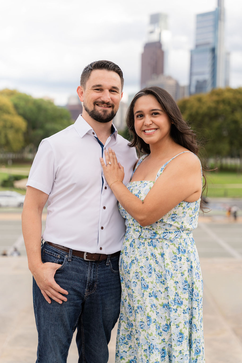 Kate and Taylor engagement photo